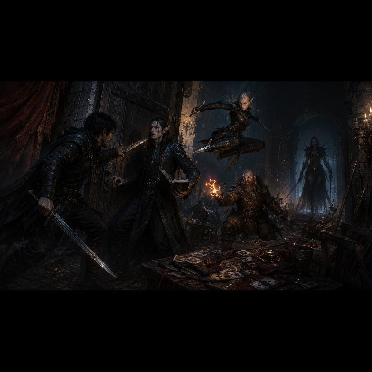 Knives in the Shadowed Room